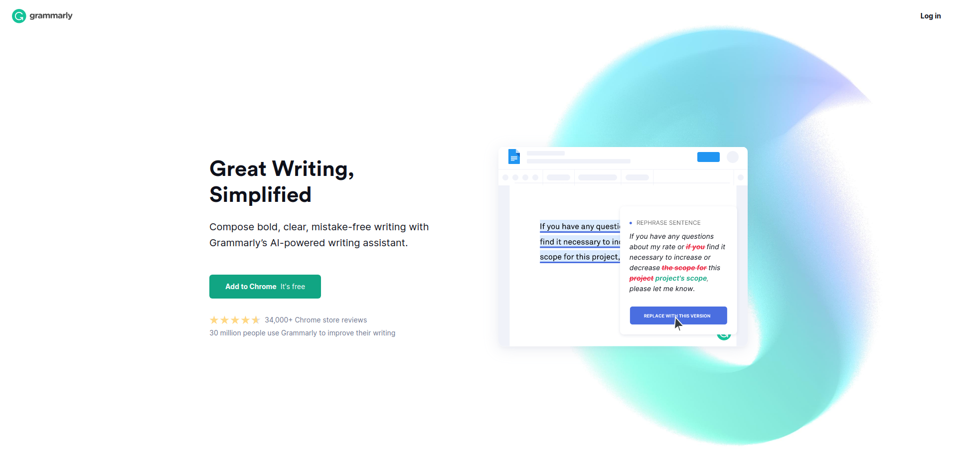 Grammarly webiste grammarly