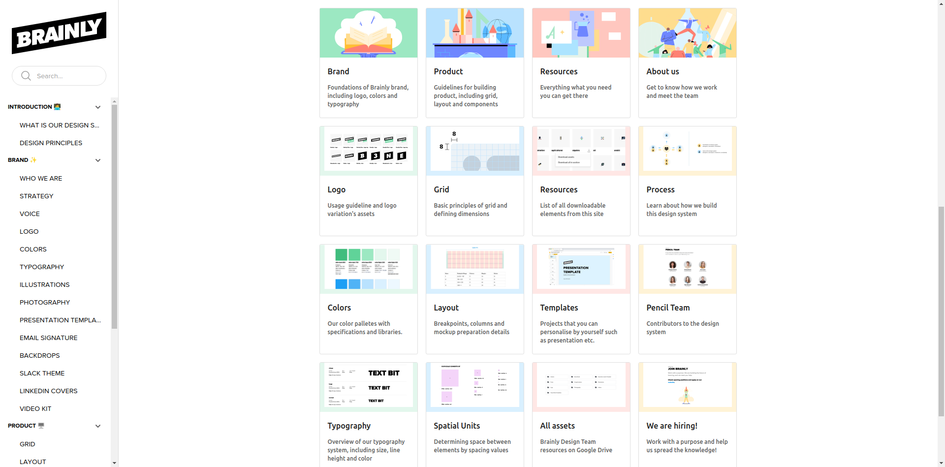 Consider context when designing UX interface brainly-design-system-watch-your-competition