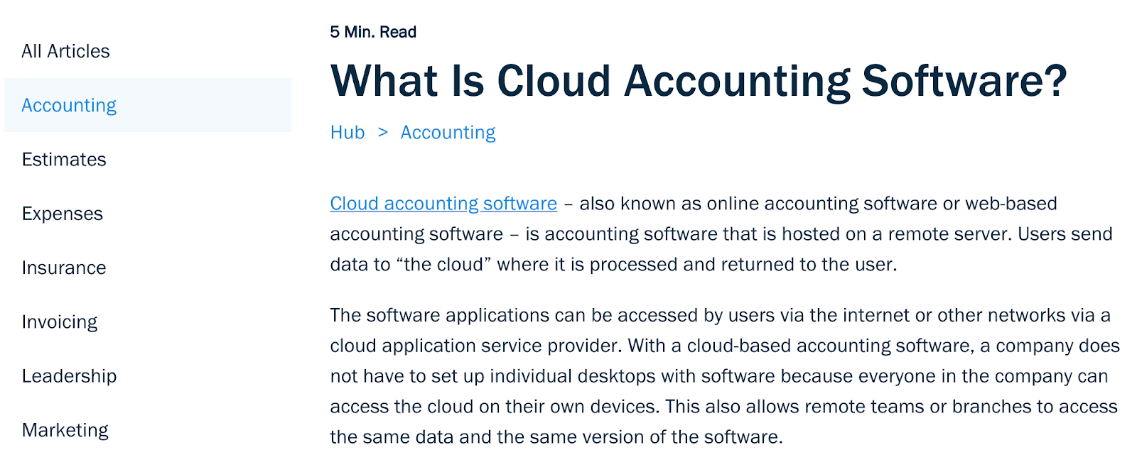 What is Cloud Accounting Software? accounting
