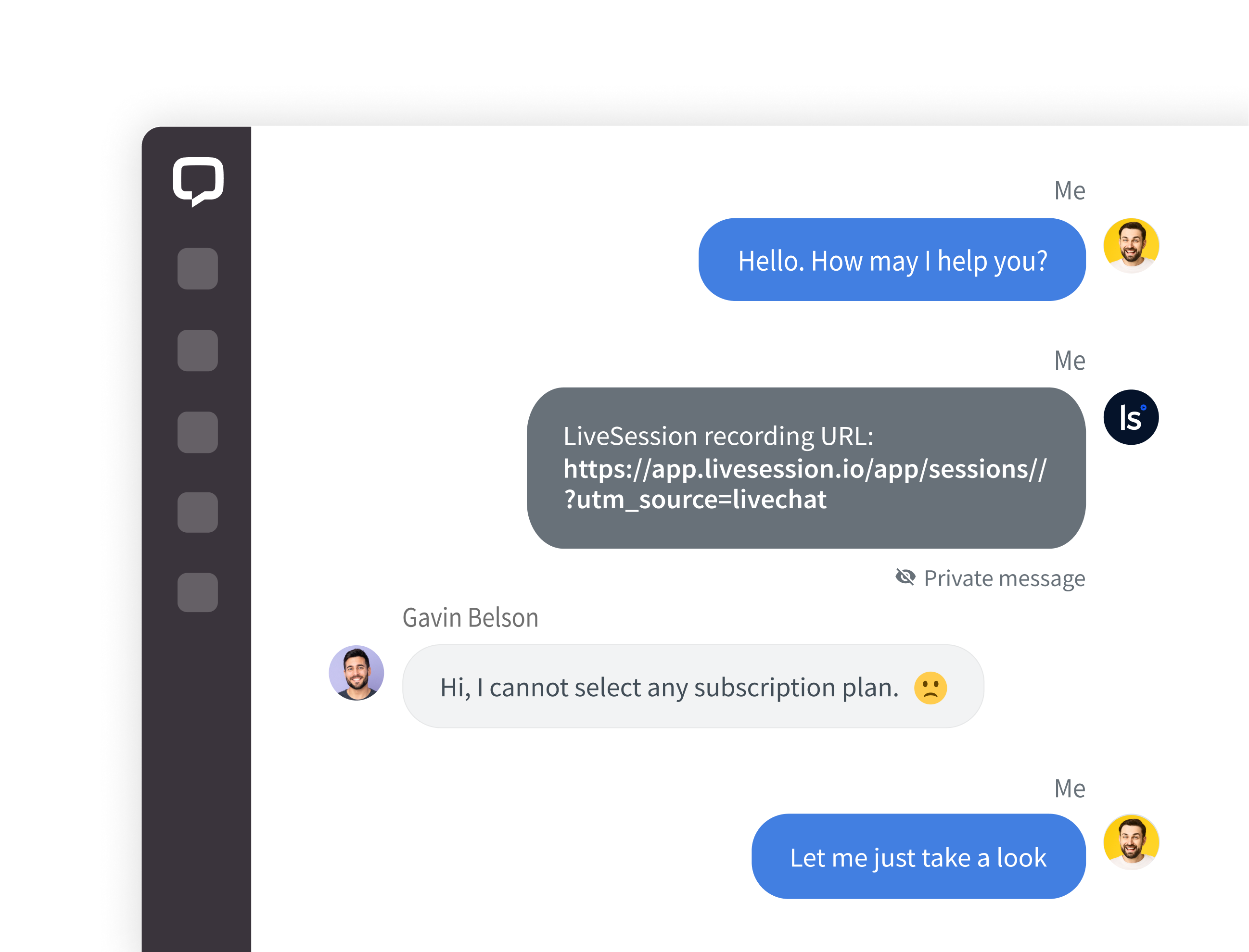 Integration with LiveChat LiveChat chat