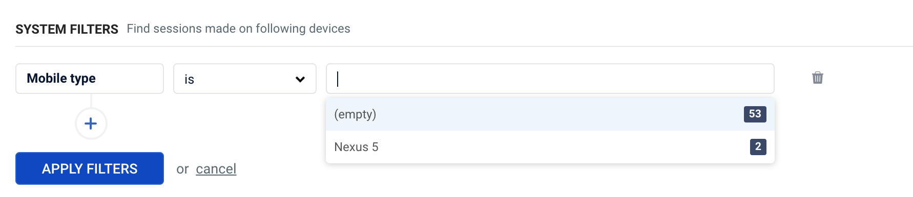 System filters - mobile type based-segmentation-2