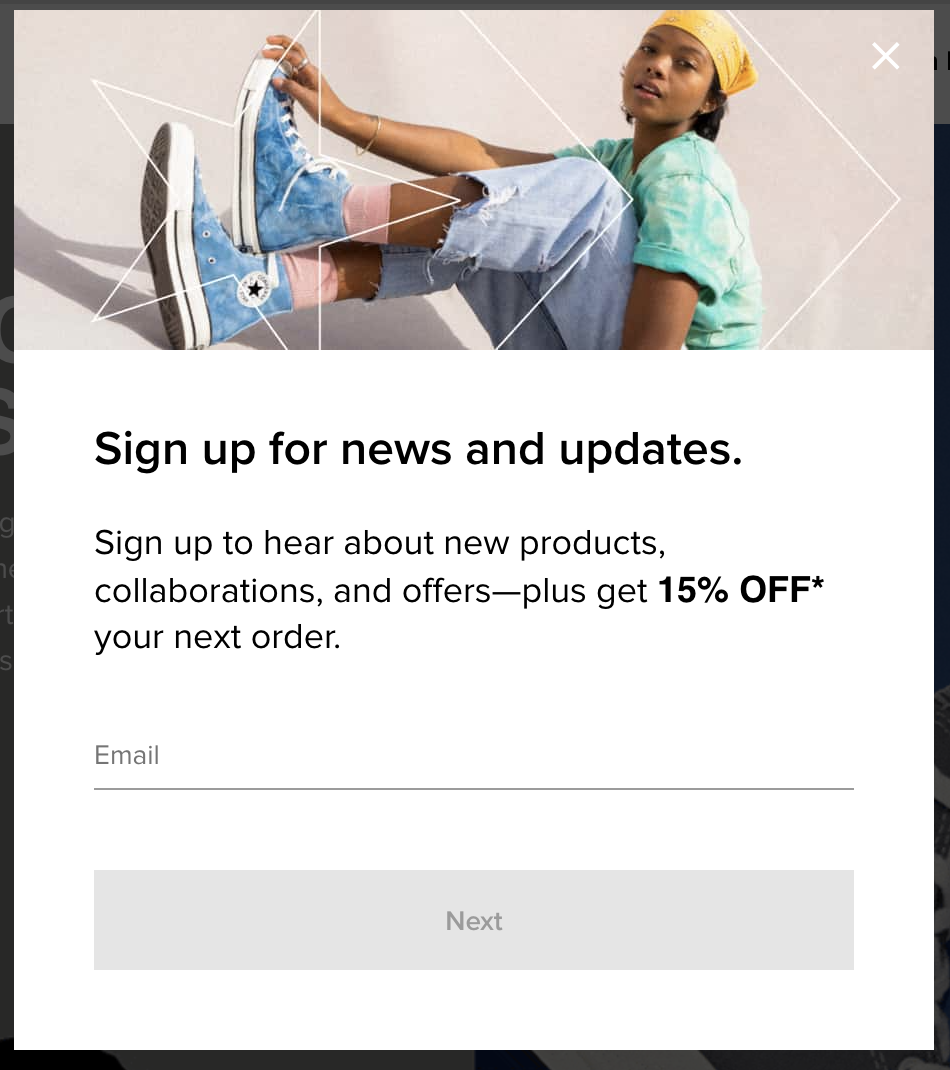 Use Pop-Ups Converse pop-up