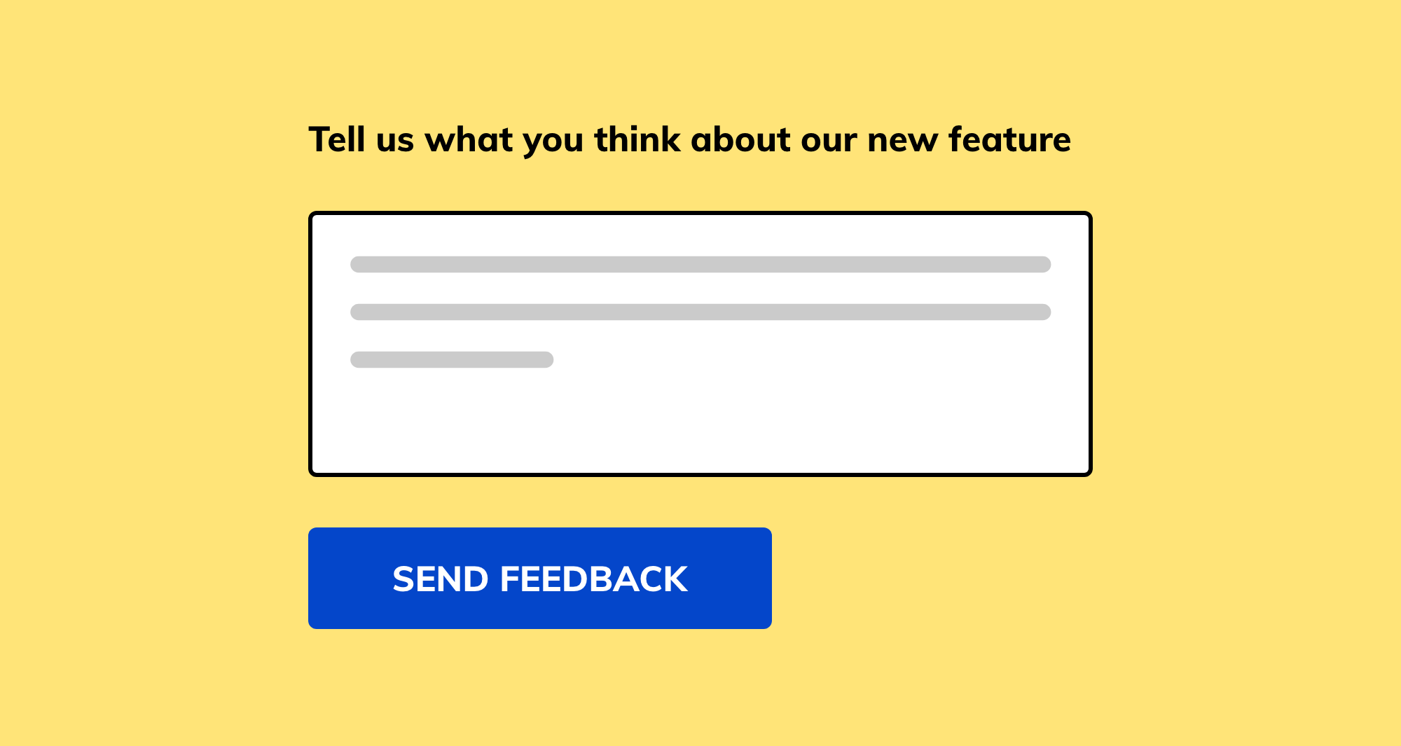 Form Feedback form
