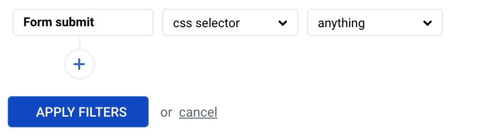 New filter - Form submit Form submit filter