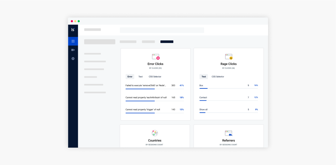 Dashboard LiveSession App