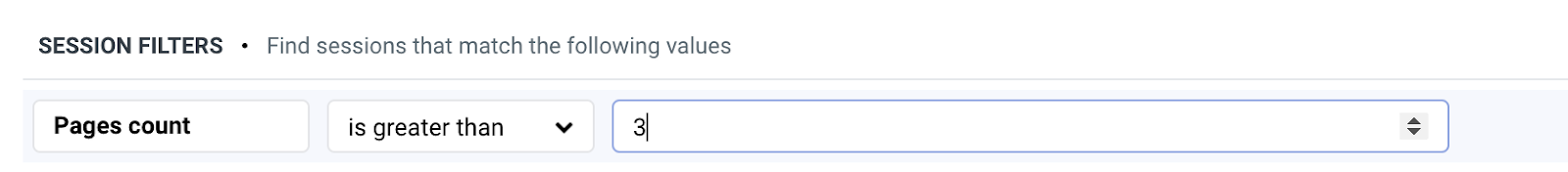 New filter - pages count New session filters