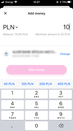 That's how Revolut do top-up suggestions Example in Revolut