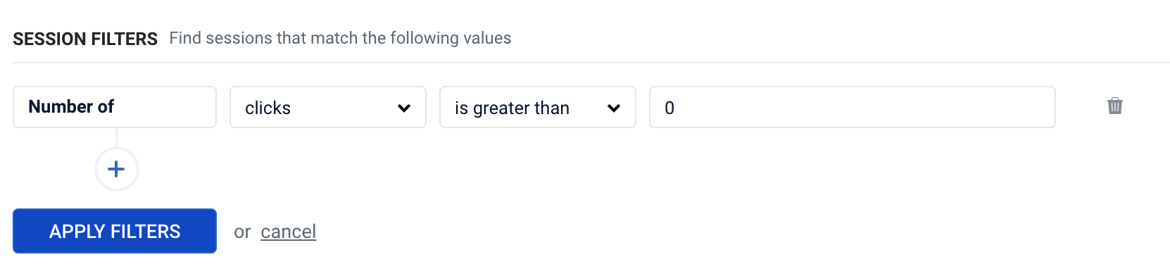 Number of clicks user-research-number