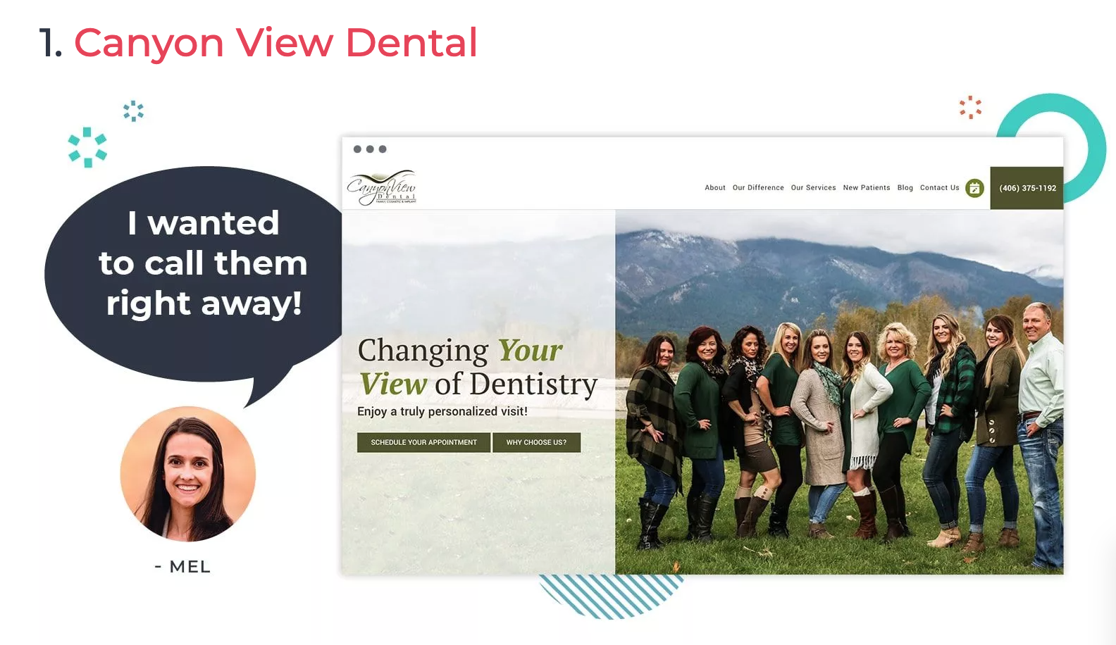 Build trust with authoritative content that shows your expertise Canon View Dental